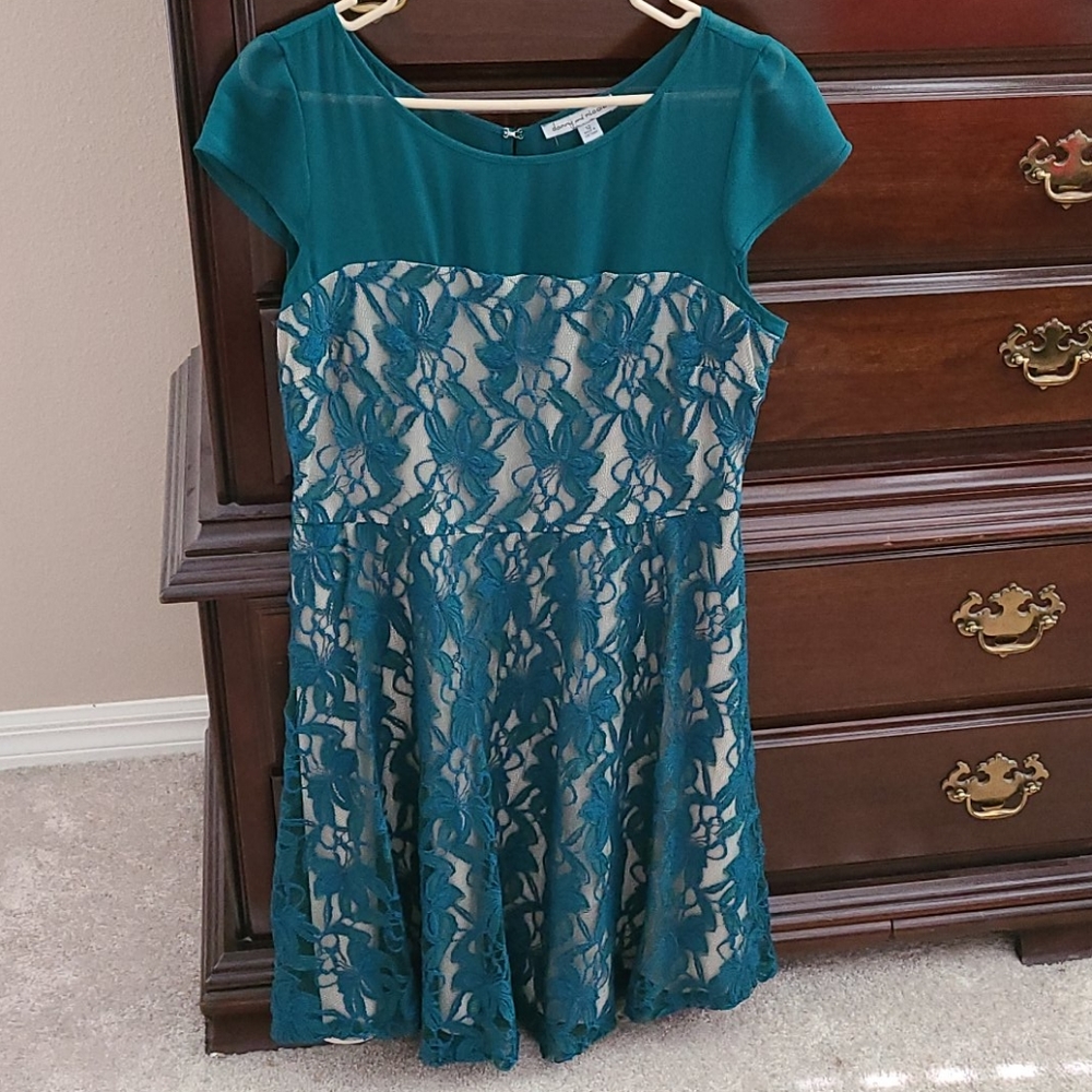 Green/Nude Cocktail Dress